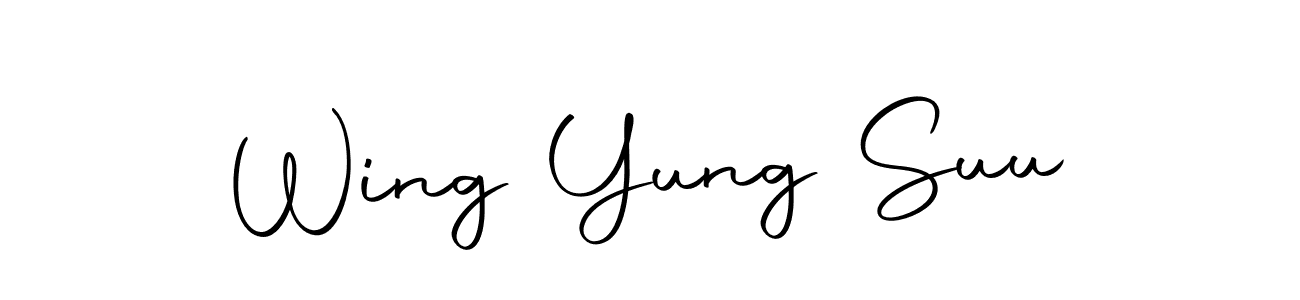 How to make Wing Yung Suu signature? Autography-DOLnW is a professional autograph style. Create handwritten signature for Wing Yung Suu name. Wing Yung Suu signature style 10 images and pictures png