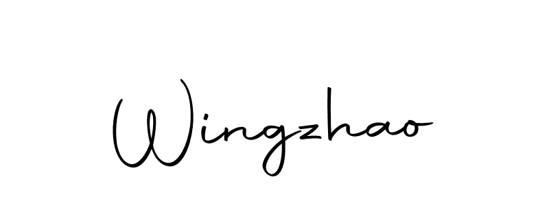 Design your own signature with our free online signature maker. With this signature software, you can create a handwritten (Autography-DOLnW) signature for name Wingzhao. Wingzhao signature style 10 images and pictures png