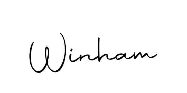 Also we have Winham name is the best signature style. Create professional handwritten signature collection using Autography-DOLnW autograph style. Winham signature style 10 images and pictures png