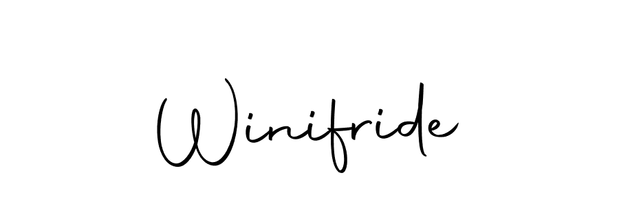 Create a beautiful signature design for name Winifride. With this signature (Autography-DOLnW) fonts, you can make a handwritten signature for free. Winifride signature style 10 images and pictures png