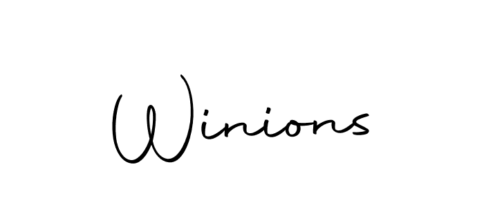 Autography-DOLnW is a professional signature style that is perfect for those who want to add a touch of class to their signature. It is also a great choice for those who want to make their signature more unique. Get Winions name to fancy signature for free. Winions signature style 10 images and pictures png