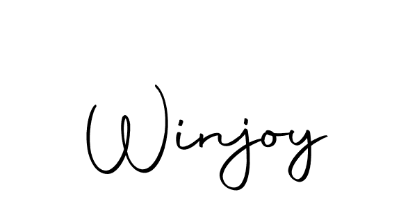 Make a beautiful signature design for name Winjoy. With this signature (Autography-DOLnW) style, you can create a handwritten signature for free. Winjoy signature style 10 images and pictures png