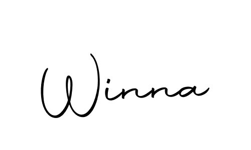 Winna stylish signature style. Best Handwritten Sign (Autography-DOLnW) for my name. Handwritten Signature Collection Ideas for my name Winna. Winna signature style 10 images and pictures png