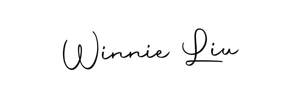 How to make Winnie Liu name signature. Use Autography-DOLnW style for creating short signs online. This is the latest handwritten sign. Winnie Liu signature style 10 images and pictures png