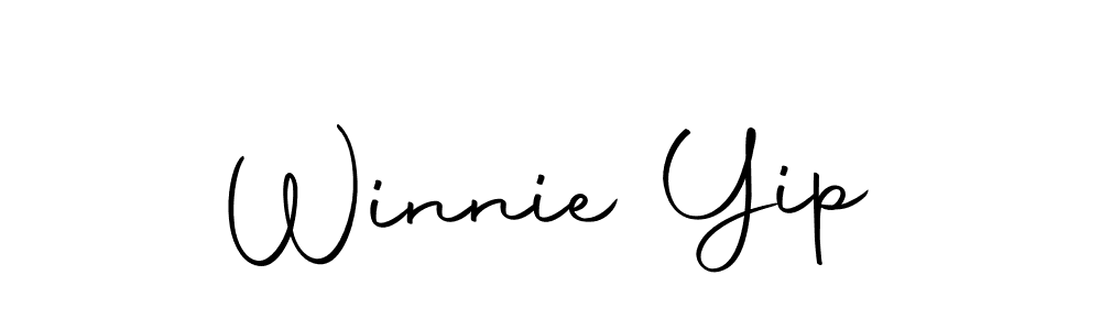 You should practise on your own different ways (Autography-DOLnW) to write your name (Winnie Yip) in signature. don't let someone else do it for you. Winnie Yip signature style 10 images and pictures png