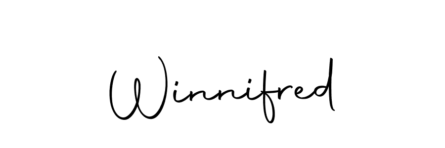 Make a beautiful signature design for name Winnifred. With this signature (Autography-DOLnW) style, you can create a handwritten signature for free. Winnifred signature style 10 images and pictures png