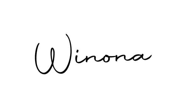 How to make Winona signature? Autography-DOLnW is a professional autograph style. Create handwritten signature for Winona name. Winona signature style 10 images and pictures png