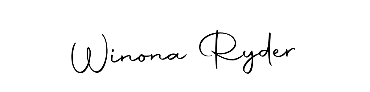 Make a beautiful signature design for name Winona Ryder. Use this online signature maker to create a handwritten signature for free. Winona Ryder signature style 10 images and pictures png