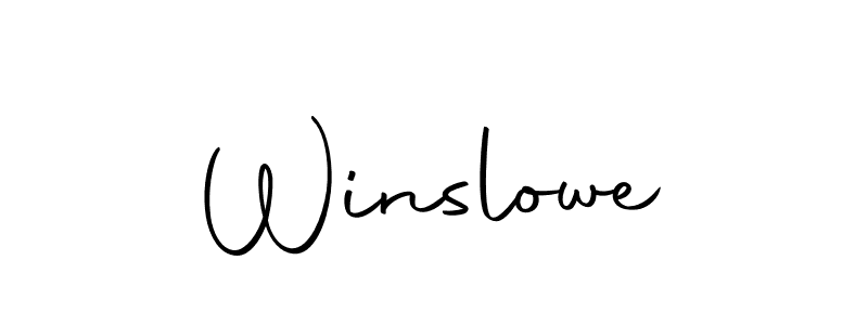 How to make Winslowe name signature. Use Autography-DOLnW style for creating short signs online. This is the latest handwritten sign. Winslowe signature style 10 images and pictures png