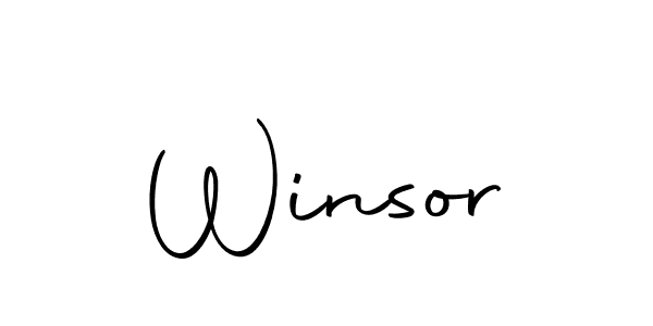 You should practise on your own different ways (Autography-DOLnW) to write your name (Winsor) in signature. don't let someone else do it for you. Winsor signature style 10 images and pictures png