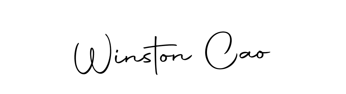 The best way (Autography-DOLnW) to make a short signature is to pick only two or three words in your name. The name Winston Cao include a total of six letters. For converting this name. Winston Cao signature style 10 images and pictures png