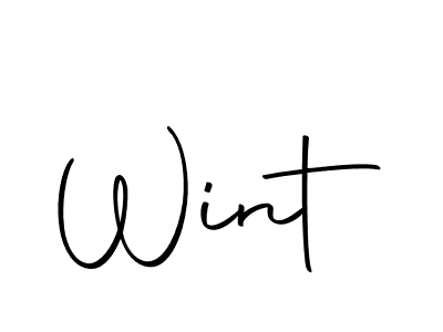 Make a beautiful signature design for name Wint. Use this online signature maker to create a handwritten signature for free. Wint signature style 10 images and pictures png