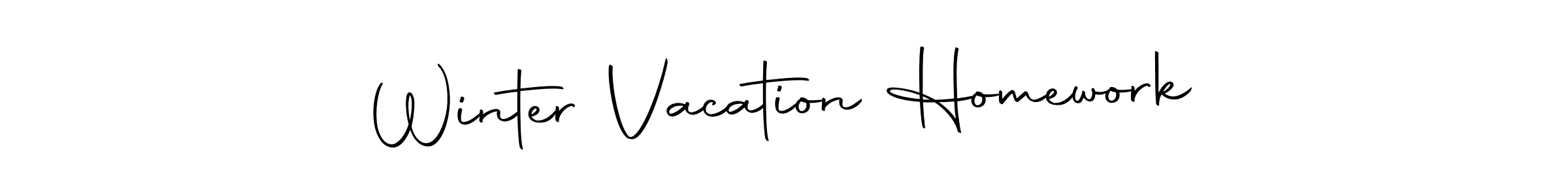 This is the best signature style for the Winter Vacation Homework name. Also you like these signature font (Autography-DOLnW). Mix name signature. Winter Vacation Homework signature style 10 images and pictures png