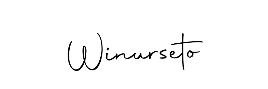 The best way (Autography-DOLnW) to make a short signature is to pick only two or three words in your name. The name Winurseto include a total of six letters. For converting this name. Winurseto signature style 10 images and pictures png