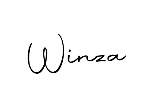 How to make Winza signature? Autography-DOLnW is a professional autograph style. Create handwritten signature for Winza name. Winza signature style 10 images and pictures png