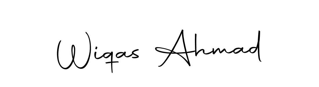 Create a beautiful signature design for name Wiqas Ahmad. With this signature (Autography-DOLnW) fonts, you can make a handwritten signature for free. Wiqas Ahmad signature style 10 images and pictures png