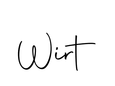 Use a signature maker to create a handwritten signature online. With this signature software, you can design (Autography-DOLnW) your own signature for name Wirt. Wirt signature style 10 images and pictures png