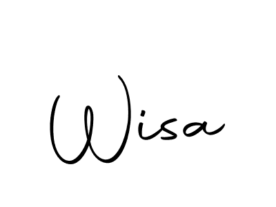 Create a beautiful signature design for name Wisa. With this signature (Autography-DOLnW) fonts, you can make a handwritten signature for free. Wisa signature style 10 images and pictures png