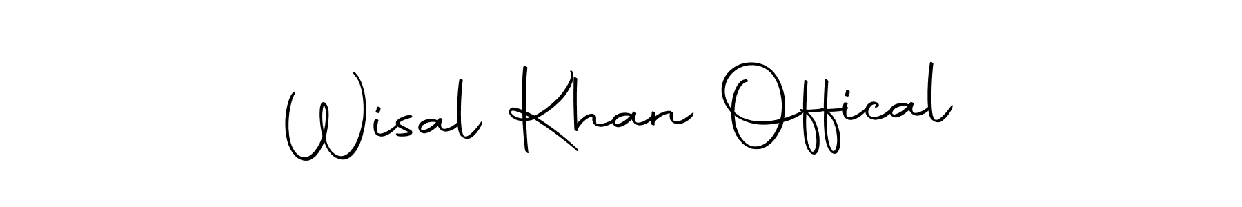 Make a beautiful signature design for name Wisal Khan Offical. Use this online signature maker to create a handwritten signature for free. Wisal Khan Offical signature style 10 images and pictures png