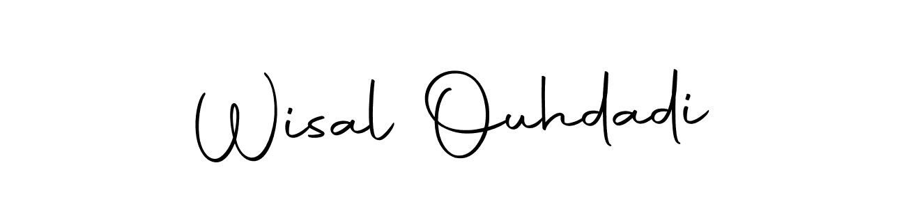 You should practise on your own different ways (Autography-DOLnW) to write your name (Wisal Ouhdadi) in signature. don't let someone else do it for you. Wisal Ouhdadi signature style 10 images and pictures png