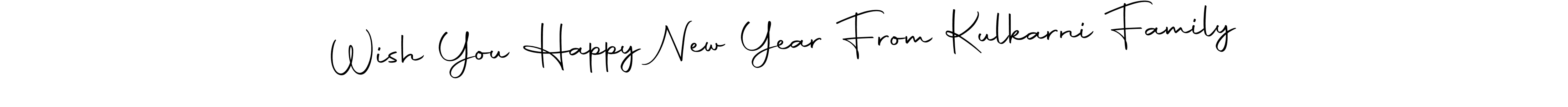 How to make Wish You Happy New Year From Kulkarni Family signature? Autography-DOLnW is a professional autograph style. Create handwritten signature for Wish You Happy New Year From Kulkarni Family name. Wish You Happy New Year From Kulkarni Family signature style 10 images and pictures png