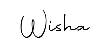 Designed for modern professionals: Wisha name signature crafted with Autography-DOLnW script. Ready for digital PDF workflows. Wisha signature style 10 images and pictures png