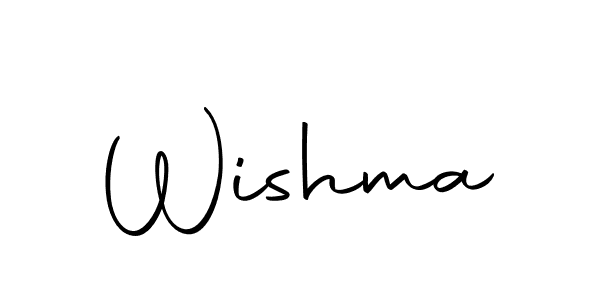 How to make Wishma name signature. Use Autography-DOLnW style for creating short signs online. This is the latest handwritten sign. Wishma signature style 10 images and pictures png