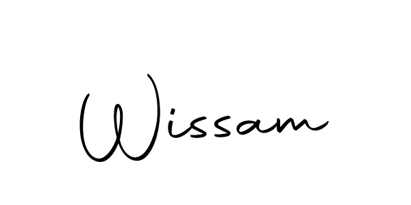 Use a signature maker to create a handwritten signature online. With this signature software, you can design (Autography-DOLnW) your own signature for name Wissam. Wissam signature style 10 images and pictures png