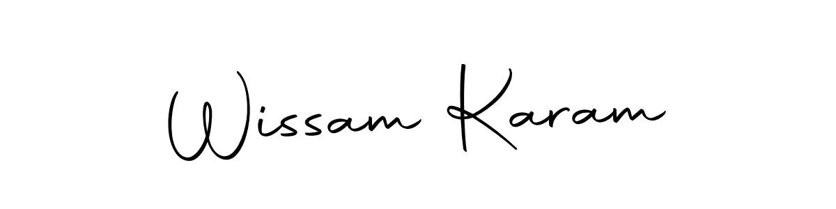 Here are the top 10 professional signature styles for the name Wissam Karam. These are the best autograph styles you can use for your name. Wissam Karam signature style 10 images and pictures png