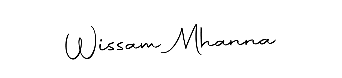 Make a short Wissam Mhanna signature style. Manage your documents anywhere anytime using Autography-DOLnW. Create and add eSignatures, submit forms, share and send files easily. Wissam Mhanna signature style 10 images and pictures png