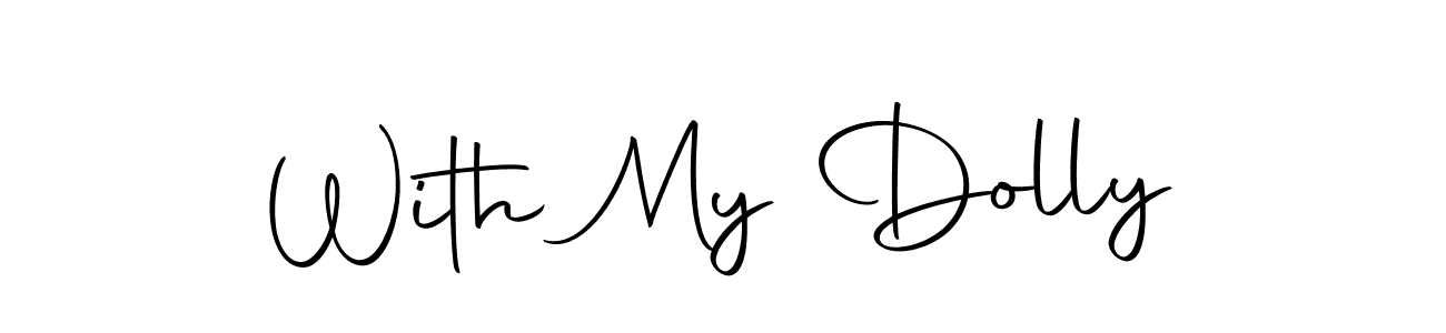 This is the best signature style for the With My Dolly name. Also you like these signature font (Autography-DOLnW). Mix name signature. With My Dolly signature style 10 images and pictures png