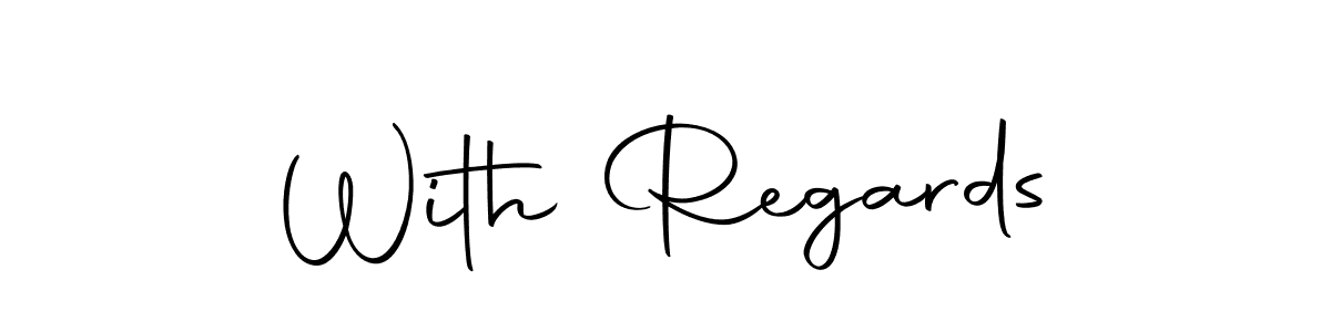 Make a beautiful signature design for name With Regards. With this signature (Autography-DOLnW) style, you can create a handwritten signature for free. With Regards signature style 10 images and pictures png