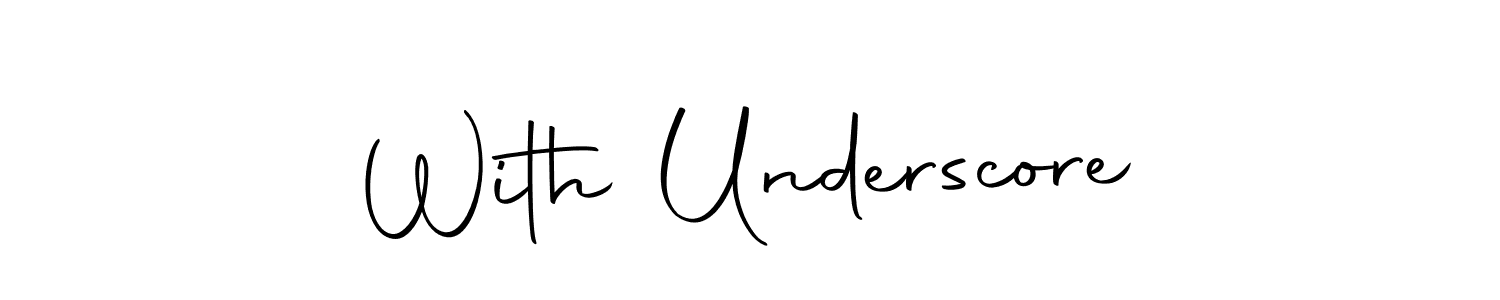 It looks lik you need a new signature style for name With Underscore. Design unique handwritten (Autography-DOLnW) signature with our free signature maker in just a few clicks. With Underscore signature style 10 images and pictures png