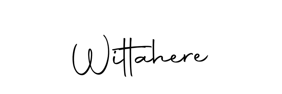 Make a beautiful signature design for name Wittahere. With this signature (Autography-DOLnW) style, you can create a handwritten signature for free. Wittahere signature style 10 images and pictures png