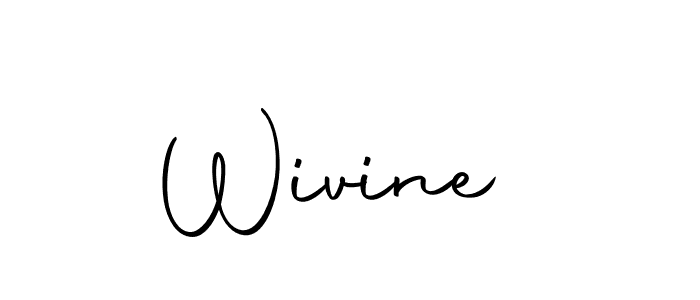 Similarly Autography-DOLnW is the best handwritten signature design. Signature creator online .You can use it as an online autograph creator for name Wivine . Wivine  signature style 10 images and pictures png