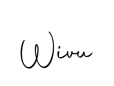 Design your own signature with our free online signature maker. With this signature software, you can create a handwritten (Autography-DOLnW) signature for name Wivu. Wivu signature style 10 images and pictures png