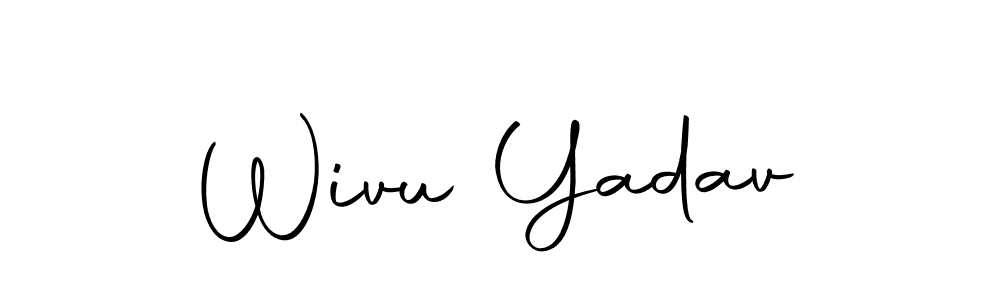 Also You can easily find your signature by using the search form. We will create Wivu Yadav name handwritten signature images for you free of cost using Autography-DOLnW sign style. Wivu Yadav signature style 10 images and pictures png