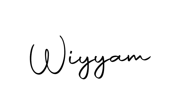 Use a signature maker to create a handwritten signature online. With this signature software, you can design (Autography-DOLnW) your own signature for name Wiyyam. Wiyyam signature style 10 images and pictures png