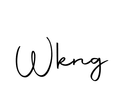 The best way (Autography-DOLnW) to make a short signature is to pick only two or three words in your name. The name Wkng include a total of six letters. For converting this name. Wkng signature style 10 images and pictures png