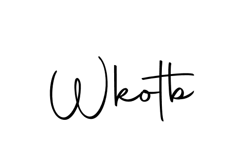 How to make Wkotb name signature. Use Autography-DOLnW style for creating short signs online. This is the latest handwritten sign. Wkotb signature style 10 images and pictures png