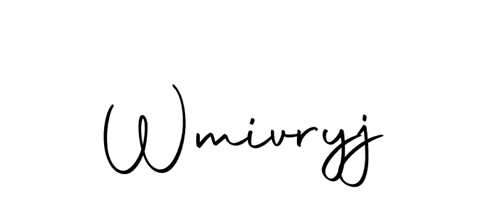 if you are searching for the best signature style for your name Wmivryj. so please give up your signature search. here we have designed multiple signature styles  using Autography-DOLnW. Wmivryj signature style 10 images and pictures png