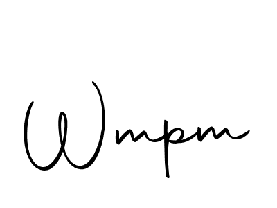 You should practise on your own different ways (Autography-DOLnW) to write your name (Wmpm) in signature. don't let someone else do it for you. Wmpm signature style 10 images and pictures png