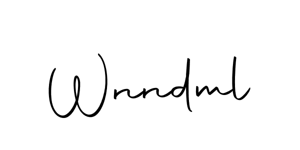 Use a signature maker to create a handwritten signature online. With this signature software, you can design (Autography-DOLnW) your own signature for name Wnndml. Wnndml signature style 10 images and pictures png