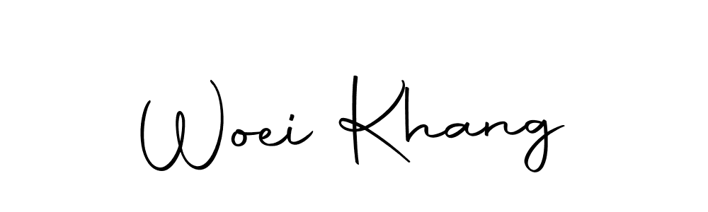 Also we have Woei Khang name is the best signature style. Create professional handwritten signature collection using Autography-DOLnW autograph style. Woei Khang signature style 10 images and pictures png