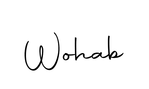 Also You can easily find your signature by using the search form. We will create Wohab name handwritten signature images for you free of cost using Autography-DOLnW sign style. Wohab signature style 10 images and pictures png