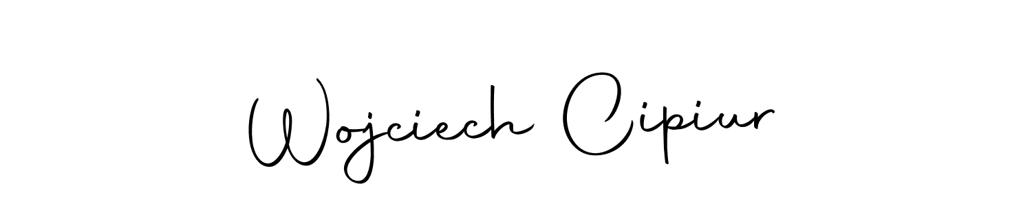 This is the best signature style for the Wojciech Cipiur name. Also you like these signature font (Autography-DOLnW). Mix name signature. Wojciech Cipiur signature style 10 images and pictures png