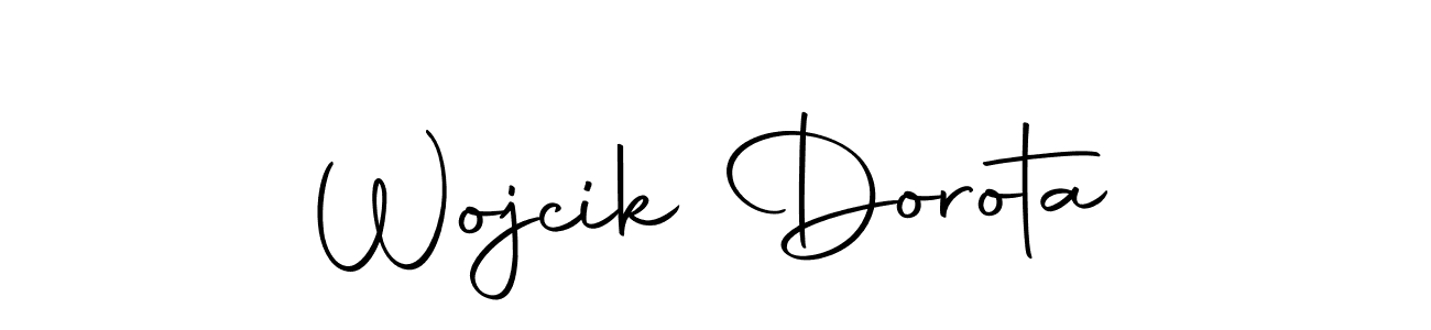 Wojcik Dorota stylish signature style. Best Handwritten Sign (Autography-DOLnW) for my name. Handwritten Signature Collection Ideas for my name Wojcik Dorota. Wojcik Dorota signature style 10 images and pictures png