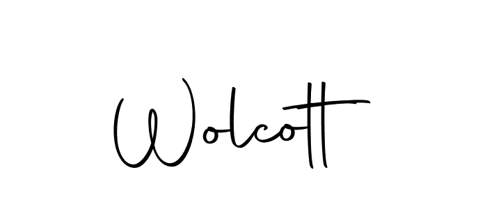 Create a beautiful signature design for name Wolcott. With this signature (Autography-DOLnW) fonts, you can make a handwritten signature for free. Wolcott signature style 10 images and pictures png