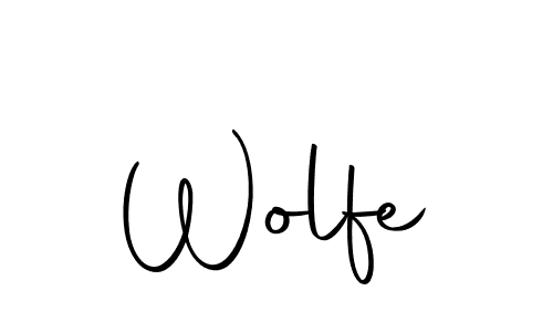 Design your own signature with our free online signature maker. With this signature software, you can create a handwritten (Autography-DOLnW) signature for name Wolfe. Wolfe signature style 10 images and pictures png