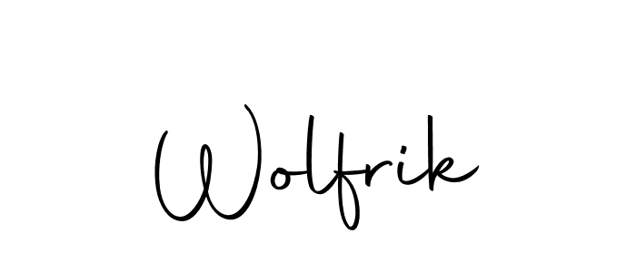 Make a beautiful signature design for name Wolfrik. Use this online signature maker to create a handwritten signature for free. Wolfrik signature style 10 images and pictures png